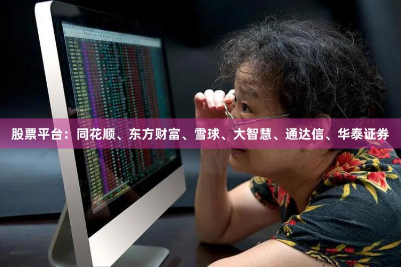 股票平台：同花顺、东方财富、雪球、大智慧、通达信、华泰证券